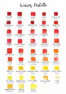 Illustration von Katherine Blower: warme Farbtöne in einer minimalistischen Palette.