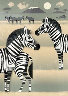 Zebras - fotokunst von Dieter Braun