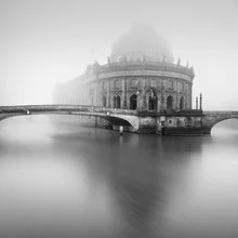 Photo art by Ronny Behnert: Bode Museum in the fog, conveying a calm mood.