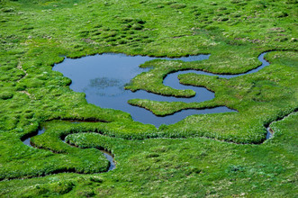 Peter Wey, Kleiner Fluss im Greina Tal (Schweiz, Europa)