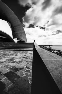 Photo art by Anke Butawitsch: architectural shot of the Auditorio in Santa Cruz de Tenerife.