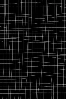 Abstract illustration in black featuring a minimalist grid pattern.