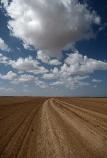 Clouds over La Guajira: calm sky above the desert in Colombia