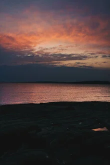 Photo art by Stephanie Hagenstein: calm sunset over the sea in Croatia