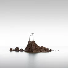 Photo art by Ronny Behnert: long exposure of a Torii by the water in Japan