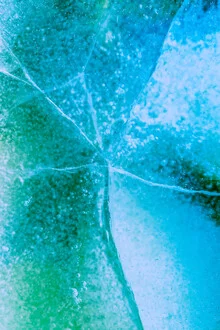 Photo art by Sebastian Worm: abstract representation of colors and ice in Norway