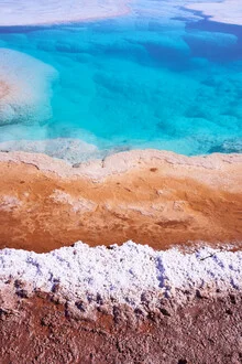 Water surface of a lagoon in soft colors and layers, radiating tranquility.