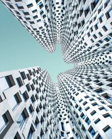 Photo art by Simone Hutsch: geometric facade of a skyscraper in Berlin