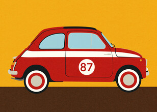 Rosi Feist, Fiat 500 Nuova Abarth - Deutschland, Europa)