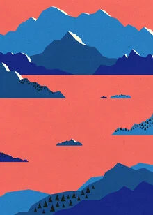 Illustration by Rosi Feist: soft colors of a Swedish morning