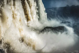 Photo art by Andreas Adams: gloomy waterfall amidst nature