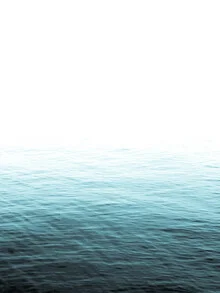 Photo art by Victoria Frost: vast blue ocean under a clear sky