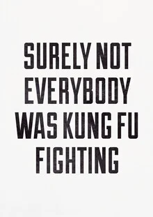 Wall art by Typo Art: playful illustration with a Kung Fu theme