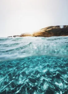 Photo art by Lukas Litt: crystal clear water beneath the surface