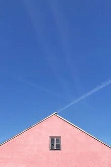 Photo art by Rupert Höller: harmonious arrangement of a window and roof of a house