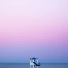 Fotokunst von Rupert Höller: ruhige Abendstimmung am Strand mit sanften Farben.