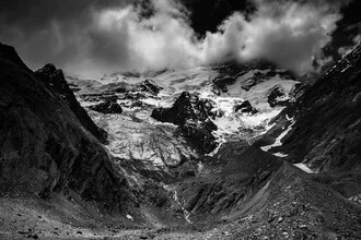 Photo art by Michael Wagener: glacier landscape near the Manali Leh Highway in India.