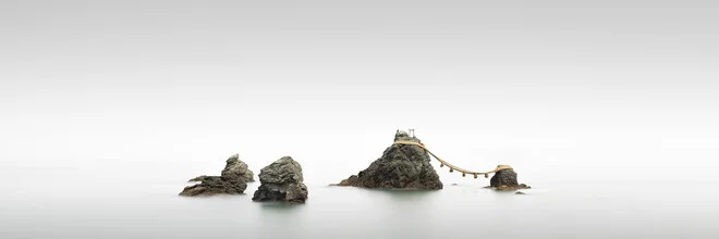 Photo art by Ronny Behnert: tranquil rock landscape in Japan.