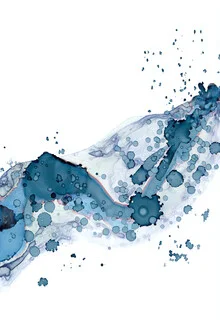 Wall art by Cristina Chivu: abstract representation of a water dance