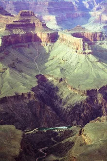 Photo art by Courtney Crane: soft colors of a river in the Grand Canyon