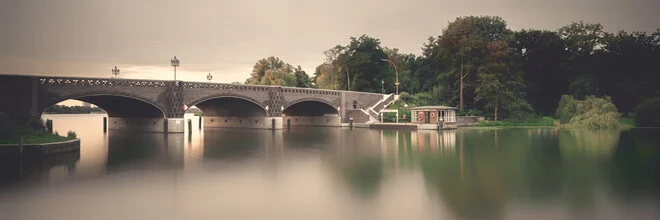 Photo art by Dennis Wehrmann: Krugkoppelbrücke reflecting in the Alster
