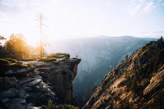 Fotografie von André Alexander: Blick auf Taft Point in den kalifornischen Bergen während des Sonnenuntergangs