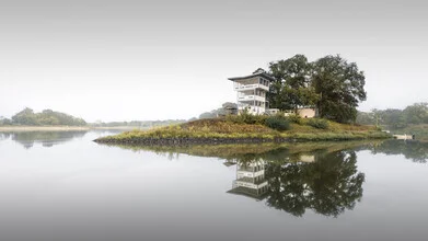 Photo art by Ronny Behnert: calm waterscape at Kornhaus Dessau