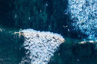 Photo art by Roman Becker: Surfer riding a wave in Bali.
