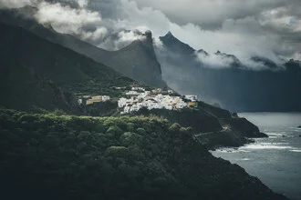 Photo art by Christoph Sangmeister: rugged Tenerife coast under a cloudy sky