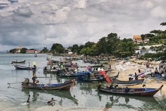 Franzel Drepper, Fischerboote im Hafen auf Koh Samui, Thailand