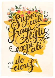 Illustration by Draw Me A Song - Reviews: Mary Poppins in a cheerful style