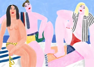Illustration von My Name Is Cépé: entspannte Sommersonne am Strand