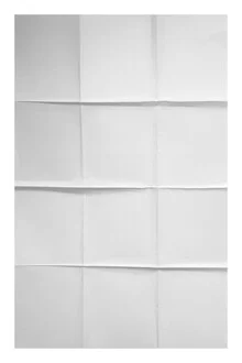 Fotokunst: gefaltetes Papier in einem minimalistischen, skandinavischen Stil