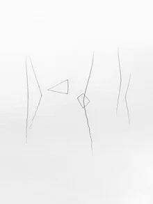 Photo art by Holger Nimtz: calm lake with gentle reflections in a minimalist style