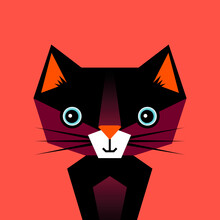 Pia Kolle, Kinderzimmer-Katze Illustration für Kinder (Deutschland, Europa)