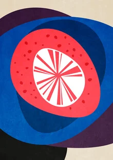 Abstrakte Illustration von Pia Kolle: bunte Kieselsteine in Turmform