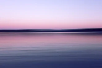 Photo art by Alexander Barth: calm evening mood by the lake with soft colors.