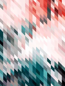 Illustration by Uma Gokhale: geometric pattern in soft colors