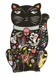 Rumi Hara, Maneki Cat - Black 2