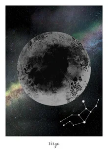 Illustration by Julia Hariri: Abstract representation of the Virgo zodiac sign