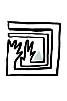 Illustration by Julia Hariri: stylized depiction of hands in simple lines