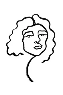 Illustration by Julia Hariri: delicate line drawing of a person