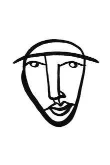 Illustration by Julia Hariri: face drawings in a flowing, minimalist style