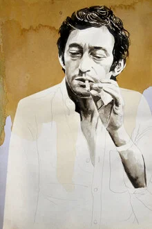 Serge Gainsbourg - fotokunst von David Diehl