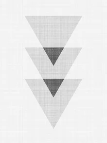 Abstrakte Illustration mit geometrischen Dreiecken in sanften Farben
