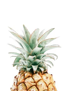 Wassermaldarstellung einer Ananas mit sanften Farben und fröhlicher Stimmung.