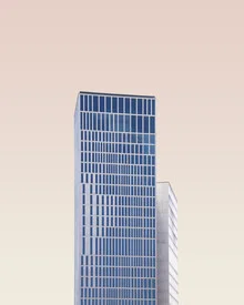Photo art by Simone Hutsch: geometric facades in soft pastel colors