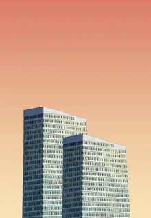 Fotokunst von Simone Hutsch: geometrische Strukturen in sanften Pastelltönen