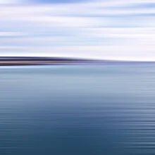 Photo art by Steffi Louis: calm coastal landscape with gentle water waves