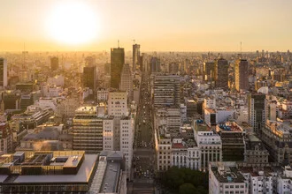 Photo art by Christian Köster: Urban horizon over Buenos Aires